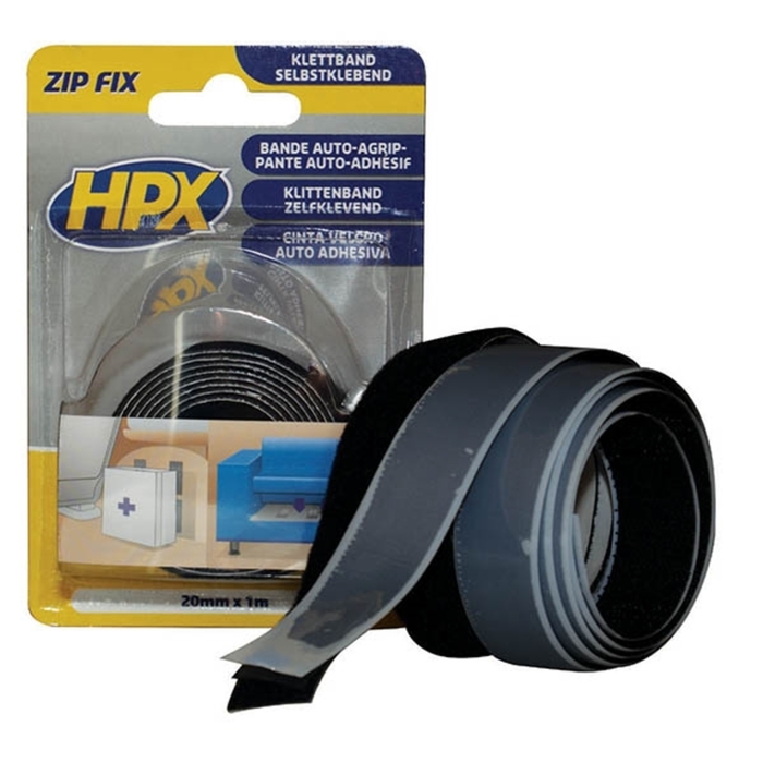 ZIP FIX (male + female) black 20mmx1m ZF2001 ZIP FIX (male + female) black 20mmx1m ZF2001