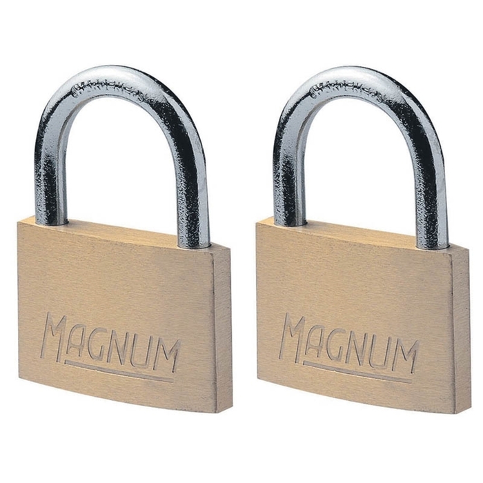 Σετ 2 λουκέτα μπρούτζινα 40mm Magnum, MASTERLOCK CAD40T