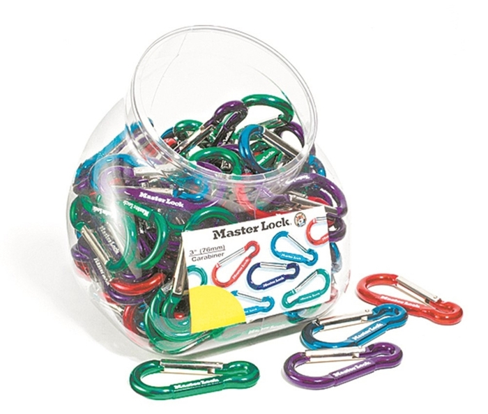 Γάντζος Carabiner σε βάζο ταμείου 100τεμ. 1270CAR 1270CAR-BOWL