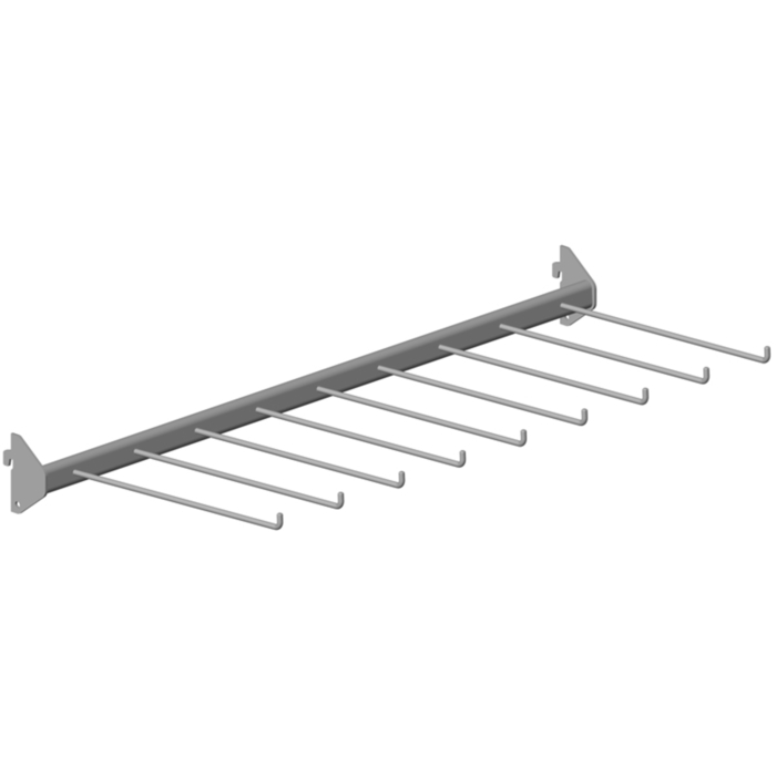 HANGER FOR PANTS L800 T300, ALUMINUM