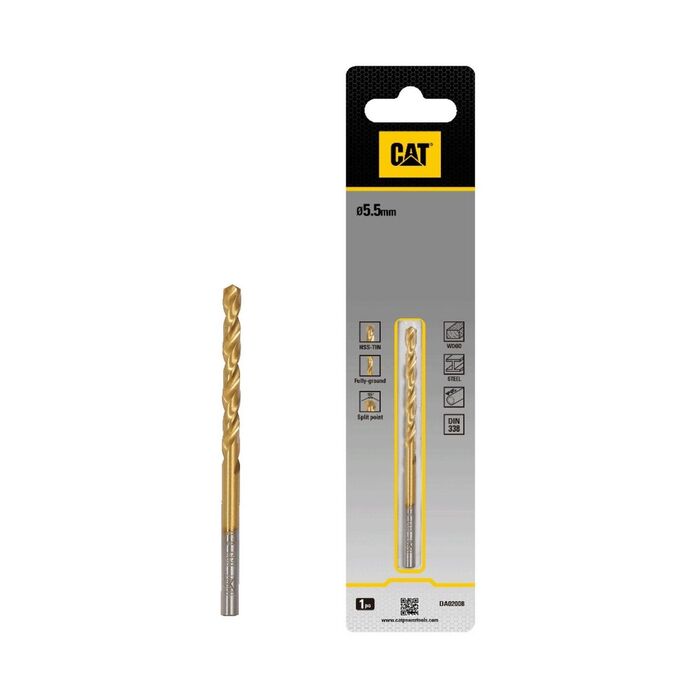 CAT Τρυπάνι τιτανίου HSS 5.5x93mm DA02008