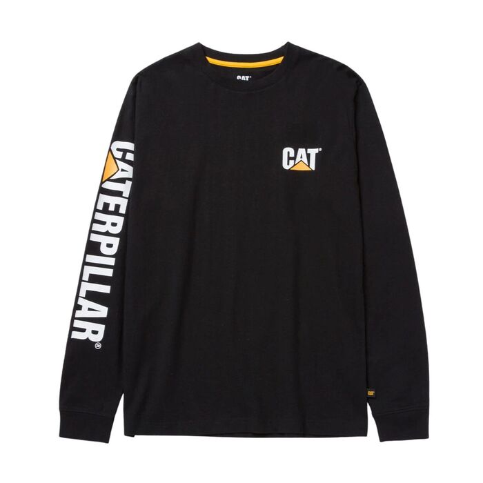 CAT Μπλουζάκι μακρυμάνικο trademark tee μαύρο M 1510034
