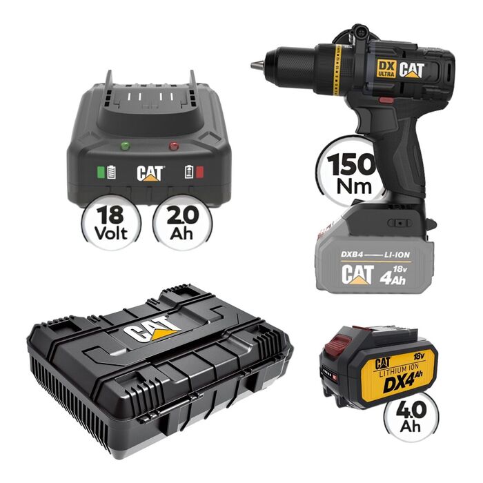 CAT Combo-32 Δραπανοκατσάβιδο DX1040B, Πλαστική βαλίτσα CAT Combo-32 Δραπανοκατσάβιδο DX1040B, Πλαστική βαλίτσα