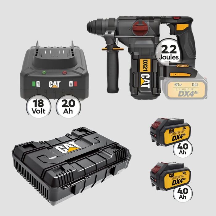 CAT Combo-33 Σκαπτικό DX21B, Πλαστική βαλίτσα