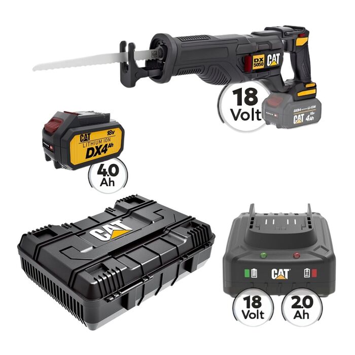 CAT Combo-38 Σπαθοσέγα DX5050B, Πλαστική βαλίτσα CAT Combo-38 Σπαθοσέγα DX5050B, Πλαστική βαλίτσα