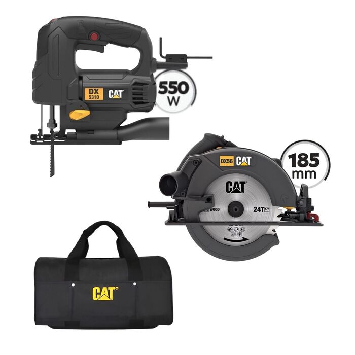 CAT Combo-59 Δισκοπρίονο DX56, Σέγα DX5310, Τσάντα υφασμάτινη CAT Combo-59 Δισκοπρίονο DX56, Σέγα DX5310, Τσάντα υφασμάτινη