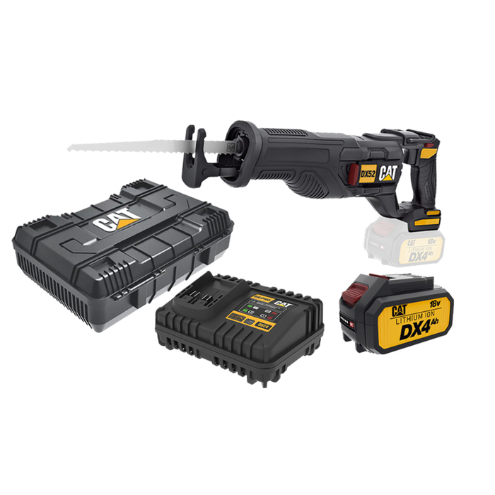CAT Combo-10 Σπαθοσέγα DX52B + κασετίνα -50% + δώρο μπαταρία 4.0Ah DXB4 + δώρο φορτιστής DXC4