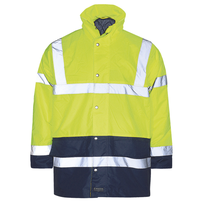 Jacket parka Hi Visibility YELLOW/NAVY