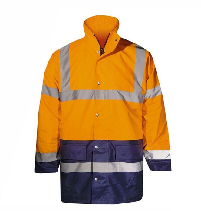 Jacket parka Hi Visibility ORANGE/NAVY