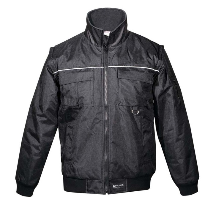 Jacket waterproof OVERSIZE BLACK