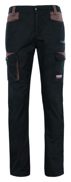Working trouser strech BLACK/BROWN