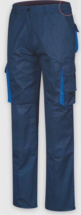 Working trouser two colors OVERSIZE NAVY/ROYAL