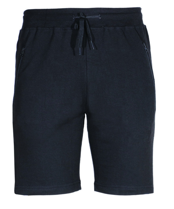 Men's short trousser with 2zipper pockets BLACK