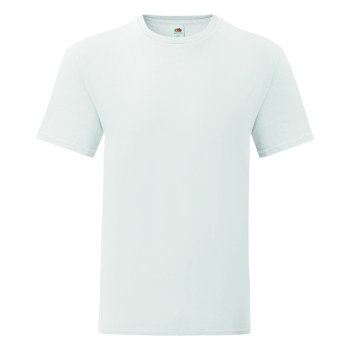 Men's T-shirt ICONIC 150T slim fit WHITE 3-5XL WHITE
