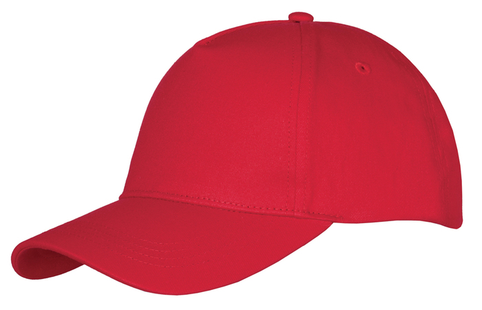 Cap 5panel 100% cotton RED Cap 5panel 100% cotton RED