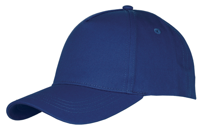 Cap 5panel 100% cotton ROYAL BLUE