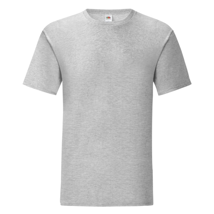 Men's T-shirt ICONIC 150T slim fit COLORS 3-5XL HEATHER GRAY