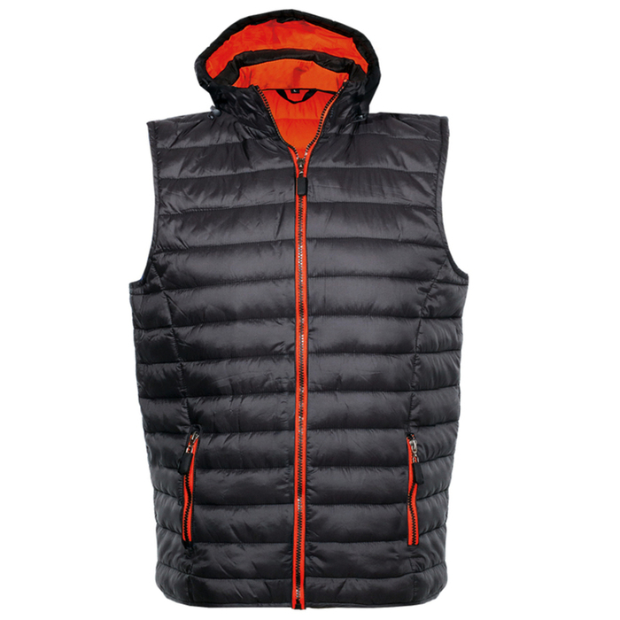 Light modern body warmer BLACK/RED