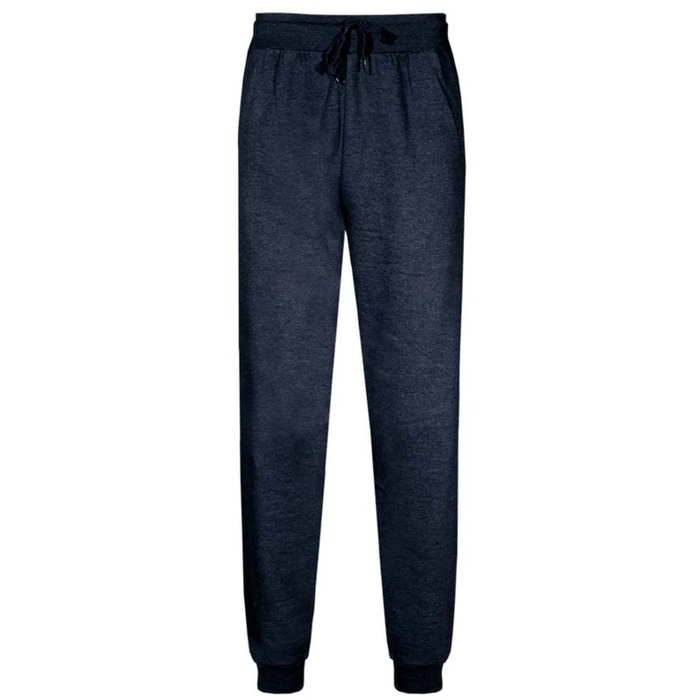 Fleece sport trouser with latex on ankle NAVY