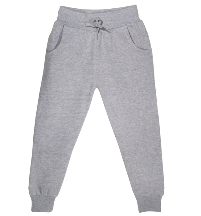 Kid's fleece sport trouser HEATHER GRAY