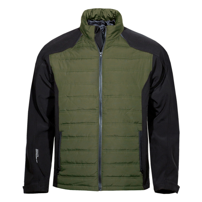 Light jacket two materials KHAKI/BLACK Light jacket two materials KHAKI/BLACK