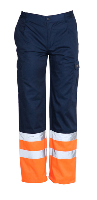 Trouser with Hi Visibility part NAVY/ORANGE