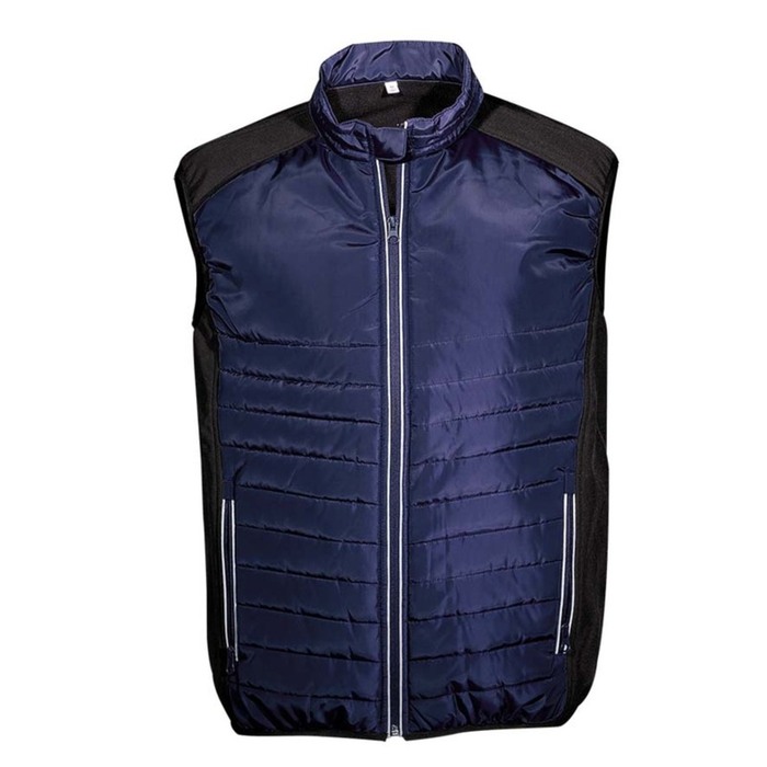 Γιλέκο δύο υλικών OVERSIZE NAVY/BLACK