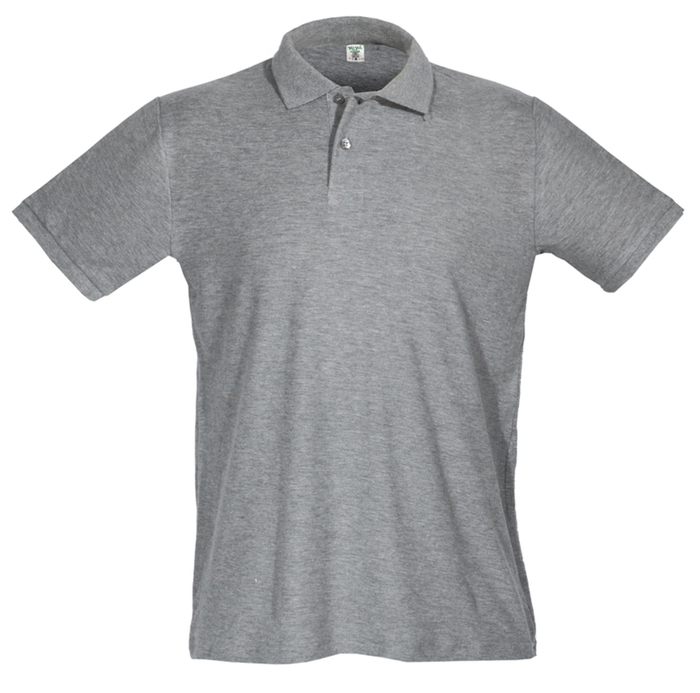 Men's Polo 100%cot 180gr COLORS HEATHER GRAY