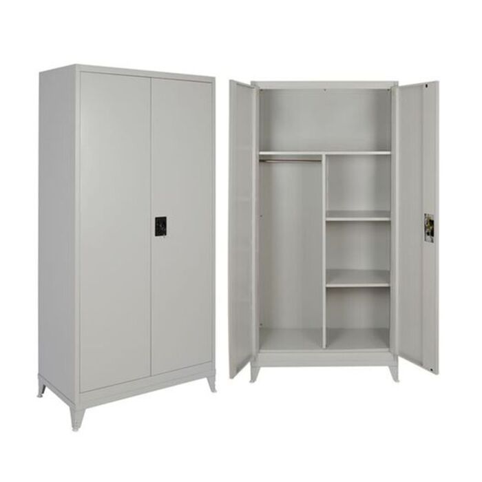 ΝΤΟΥΛΑΠΑ ΜΕΤΑΛΛΙΚΗ XXL ΜΕ ΧΩΡΙΣΜΑ 90x54x191cm