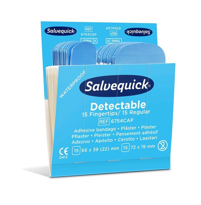 Επιθέματα CEDERROTH ΑΝΙΧΝΕΥΣΗΜΑ - Salvequick Blue Detectable Plaster 51030126