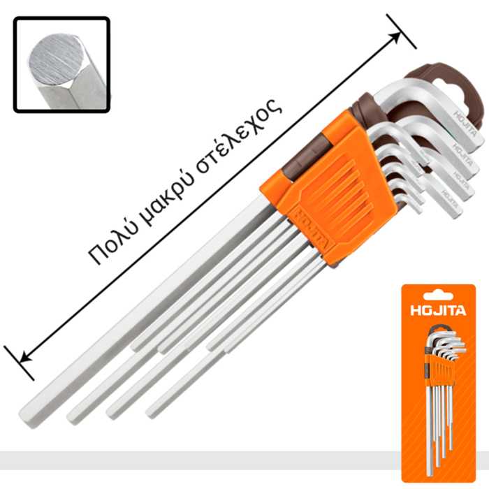 HEX KEY EXTRA LONG 9PCS