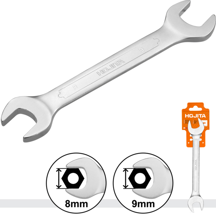 DOUBLE OPEN END SPANNER 8X9MM 