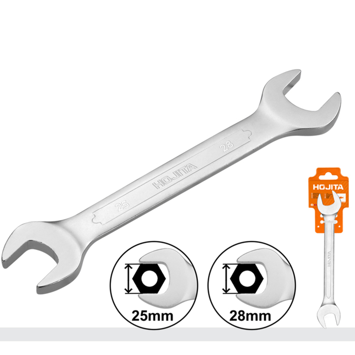 DOUBLE OPEN END SPANNER 25X28MM 