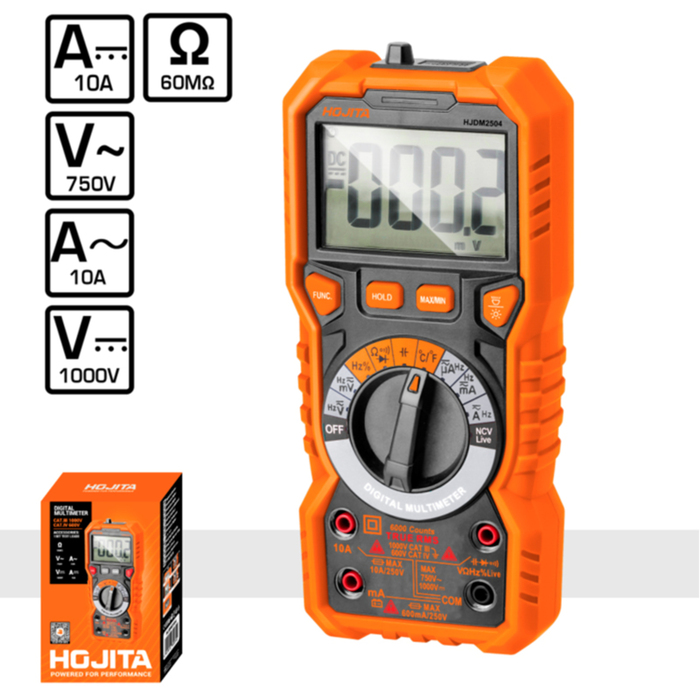 DIGITAL MULTIMETER TRUE RMS 6000 600V