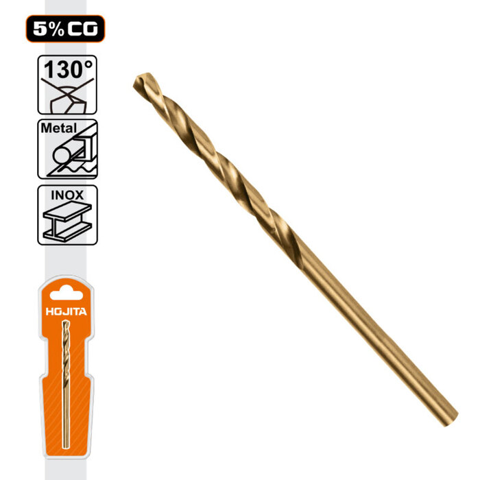 Τρυπάνι μετάλλου HSS M35 Κοβαλτίου ,2MM 1PC