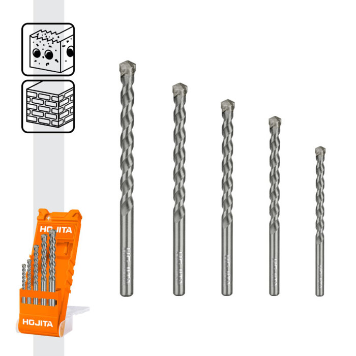 5 PCS MASONRY DRILL BIT SET