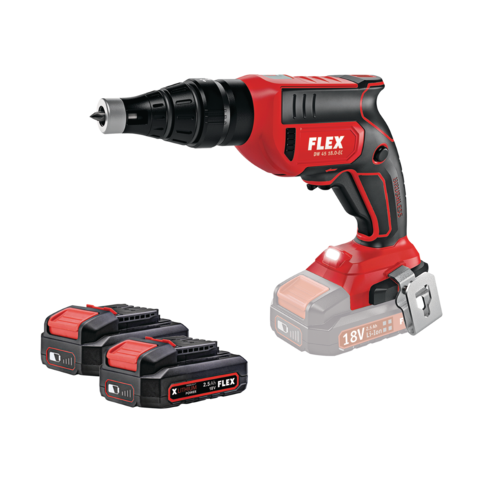 FLEX ΚΑΤΣΑΒΙΔΙ ΓΥΨΟΣΑΝΙΔΑΣ ΜΠΑΤΑΡΙΑΣ DW 45 18.0-EC/ 2,5Ah