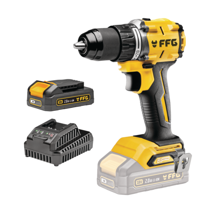 ΚΡΟΥΣΤΙΚΟ ΔΡΑΠΑΝΟΚΑΤΣΑΒΙΔΟ ΜΠΑΤΑΡΙΑΣ HD 60 18V PRO -2,0Ah FF Group