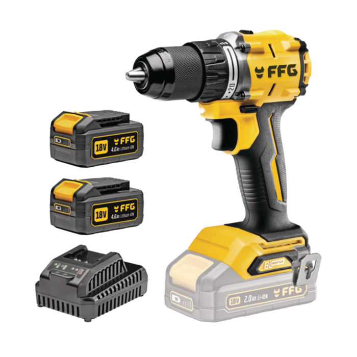 ΚΡΟΥΣΤΙΚΟ ΔΡΑΠΑΝΟΚΑΤΣΑΒΙΔΟ ΜΠΑΤΑΡΙΑΣ HD 60 18V PRO -2x4,0Ah FF Group