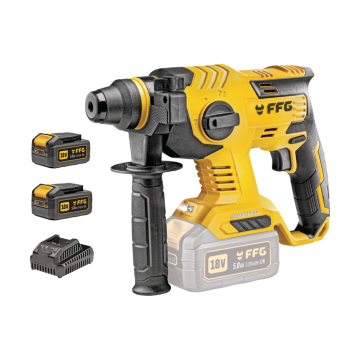 ΠΕΡΙΣΤΡΟΦΙΚΟ ΠΙΣΤΟΛΕΤΟ ΜΠΑΤΑΡΙΑΣ RH 22 18V PRO -2x5,0Ah FF Group