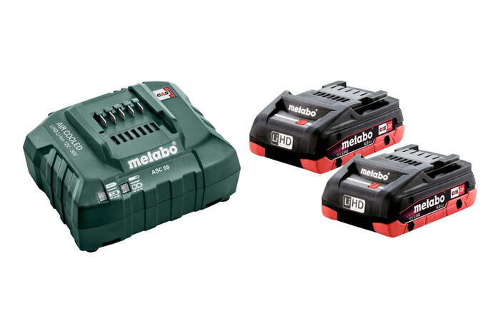 Metabo Σετ Φόρτισης 18V 2 x LiHD 4.0 Ah