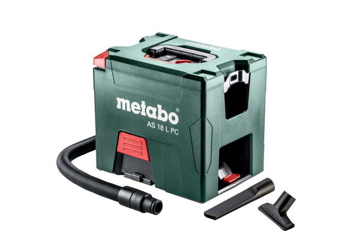 Metabo 18 Volt Σκούπα Γενικών Χρήσεων Μπαταρίας AS 18 L PC με χειροκίνητο φίλτρο καθαρισμού