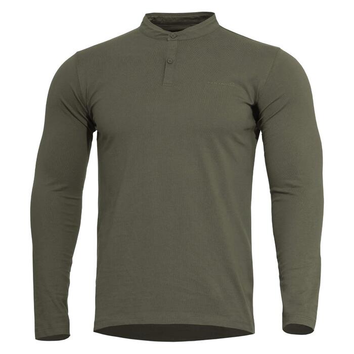 ROMEO 2.0 HENLEY SHIRT K09016-2.0-06-Olive Green