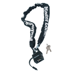 Ατσάλινη αλυσίδα με λουκέτο 0,9m Φ6mm μαύρο 8390EURDPRO