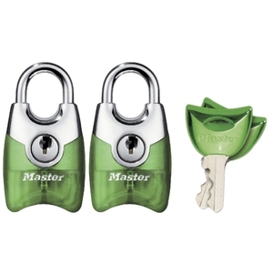 Set of 2 20mm nickel colored padlocks with the same key 4630EURTAST Photo 2