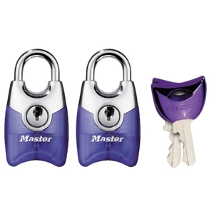 Set of 2 20mm nickel colored padlocks with the same key 4630EURTAST Photo 3