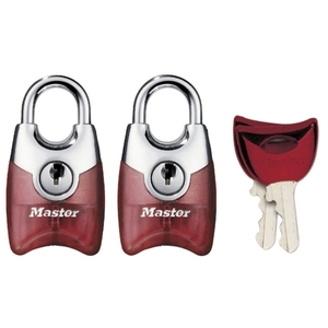 Set of 2 20mm nickel colored padlocks with the same key 4630EURTAST Photo 4