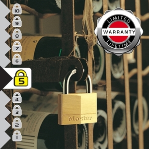 ΣΕΤ 6 λουκέτα μπρούτζινα 40mm με ίδιο κλειδί 140EURSIX Φωτογραφία 4