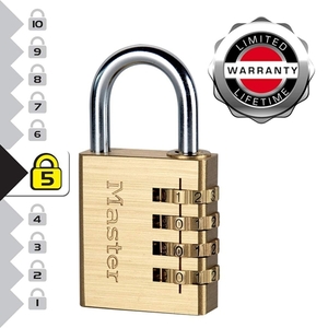 Λουκέτο μπρούτζινο 40mm με συνδυασμό, MASTERLOCK 604EURD Φωτογραφία 4