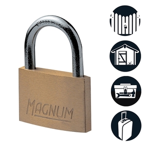 Σετ 2 λουκέτα μπρούτζινα 40mm Magnum, MASTERLOCK CAD40T Φωτογραφία 2